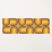 70er Style Geometric Arch Pattern Yogamatte (Vorderseite (Horizontal))