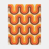 70er Style Geometric Design Fleecedecke (Vorderseite)