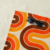 70er Style Geometric Design Strandtuch (Beispiel)