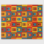 70er Tags Geschenkpapier (Flach)