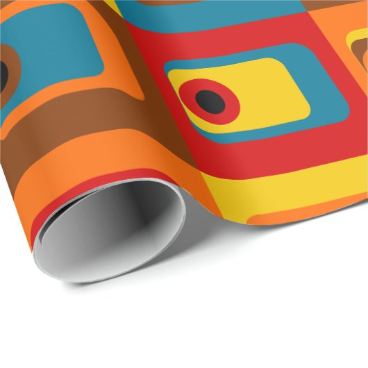 70er Tags Geschenkpapier (Rolleneckpunkt)