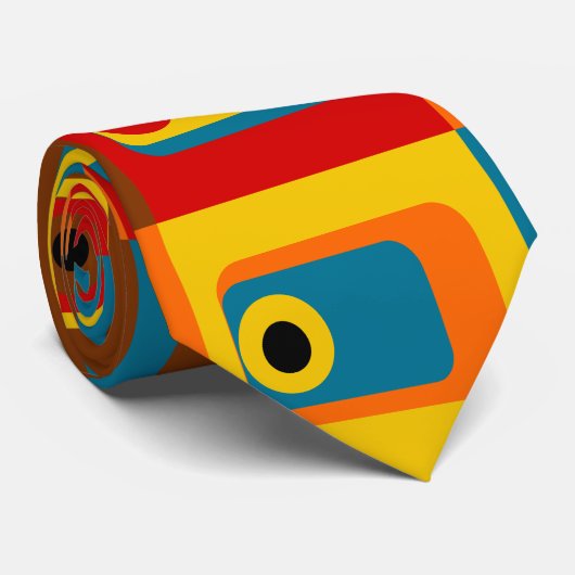 70er Tags Krawatte (Gerollt)