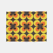 70er Tapete Fleecedecke (Vorderseite (Horizontal))