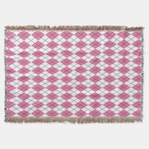 70er-Tartan-Muster Rosa Decke