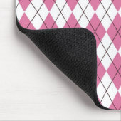 70er-Tartan-Muster Rosa Mousepad (Ecke)