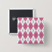 70er Tartan-Pattern Pinky Button (Vorne & Hinten)