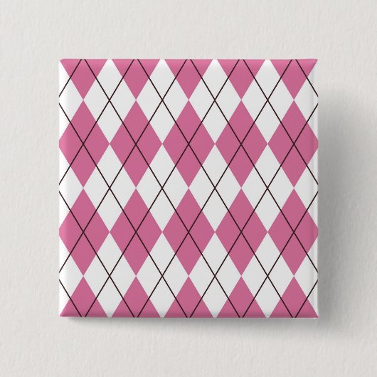 70er Tartan-Pattern Pinky Button (Vorderseite)