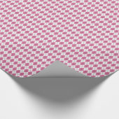 70er Tartan-Pattern Pinky Geschenkpapier (Ecke)