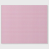 70er Tartan-Pattern Pinky Geschenkpapier (Flach)