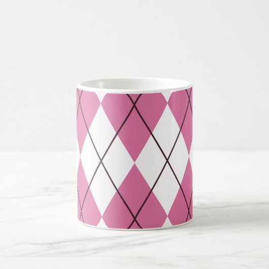 70er Tartan-Pattern Pinky Kaffeetasse (Mittel)