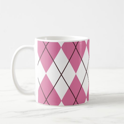 70er Tartan-Pattern Pinky Kaffeetasse (Links)