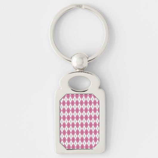 70er Tartan-Pattern Pinky Schlüsselanhänger (Vorderseite)