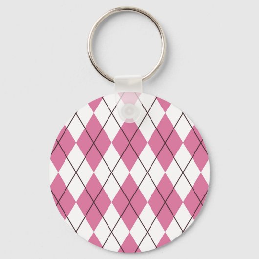 70er Tartan-Pattern Pinky Schlüsselanhänger (Vorderseite)