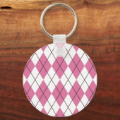 70er Tartan-Pattern Pinky Schlüsselanhänger (Vorderseite)