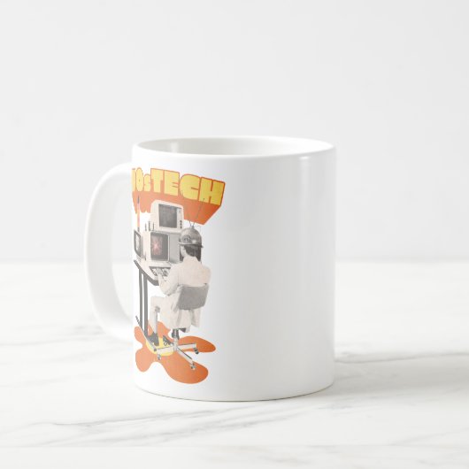 70er TECH COMPUTERS Kaffeetasse (Vorderseite Links)