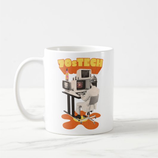 70er TECH COMPUTERS Kaffeetasse (Links)