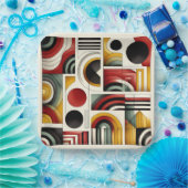 70er Urban Flow Pappteller (Party)
