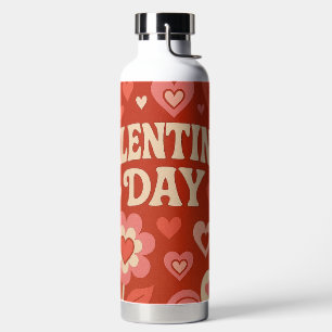 70er, Valentinstag-Kunstwerke Trinkflasche
