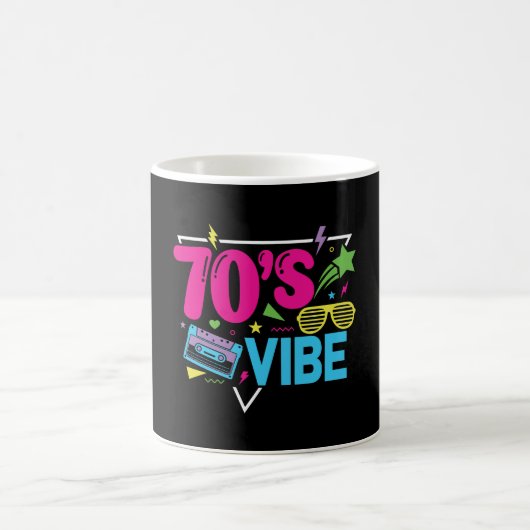 70er-Vibe Retro-Neon-Stil Kaffeetasse (Mittel)