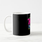 70er-Vibe Retro-Neon-Stil Kaffeetasse (Links)