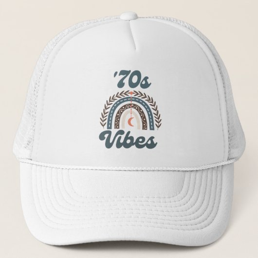 "70er Vibes Boho Trucker Hat Truckerkappe (Vorderseite)