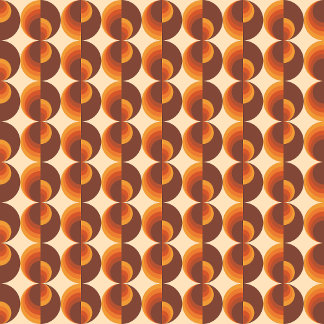 70er Vintag geometrisches Muster Kissen