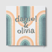 70er Vintag Rainbow Wedding Gästebuch (Rückseite)