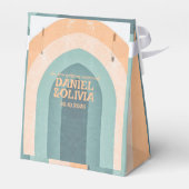 70er Vintag Rainbow Wedding Geschenkschachtel (Rückseite)