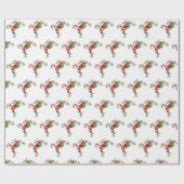 70er Vintag Santa Christmas Vintag Retro Geschenkpapier (Flach)