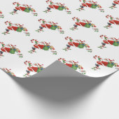 70er Vintag Santa Christmas Vintag Retro Geschenkpapier (Ecke)