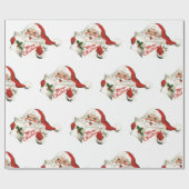 70er Vintag Weihnachten Vintag Retro Wrapping Geschenkpapier (Flach)