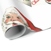 70er Vintag Weihnachten Vintag Retro Wrapping Geschenkpapier (Rolleneckpunkt)