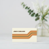 70er Vintage Visitenkarte (Stehend Vorderseite)