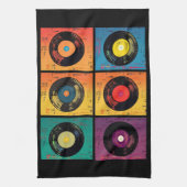 70er Vinyl Record Album Custom Kitchen Geschirrtuch (Vertikal)