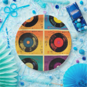 70er Vinyl Record Album Custom Kitchen Pappteller (Party)