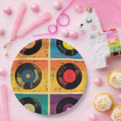 70er Vinyl Record Album Custom Kitchen Pappteller (Party)