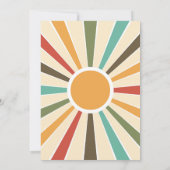 70er Vinyl Record Nostalgie Einladung zur Hochzeit (Rückseite)