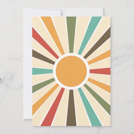 70er Vinyl Record Nostalgie Einladung zur Hochzeit (Rückseite)