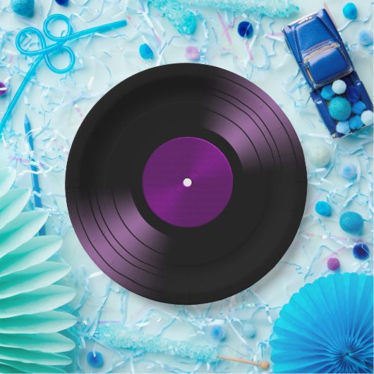 70er Vinyl Record Retro Paper Teller (Party)