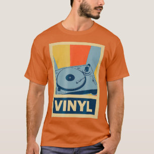 70er Vinyl - Retro Vintage DJ Disc Jockey T-Shirt