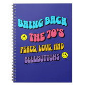 70er zurückbringen notizblock (Vorderseite)