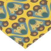 70erartgelb-Tulpemuster Kurzer Tischläufer (Ecke)