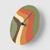 70s 60s 80s 50s runde wanduhr (Winkel)