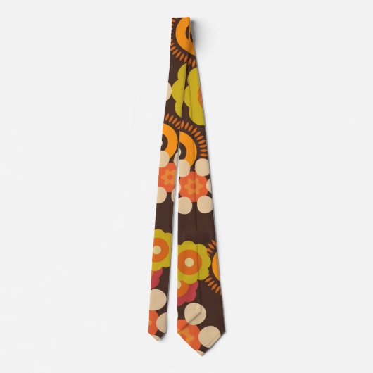 70s 60s Hippy Retro Tie Krawatte (Rückseite)