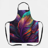 70s 60s Psychedelic Feathers Schürze (Vorderseite)