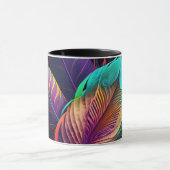70s 60s Psychedelic Feathers Tasse (Zentrum)