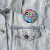 70s 60s Psychedelic Hippy Retro Hip Button (Beispiel)