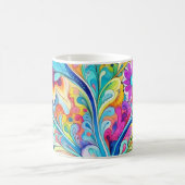 70s 60s Psychedelic Hippy Retro Hip Kaffeetasse (Mittel)