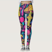 70s 60s Psychedelic Hippy Retro Hip Leggings (Vorderseite)