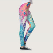 70s 60s Psychedelic Hippy Retro Hip Leggings (Rechts)